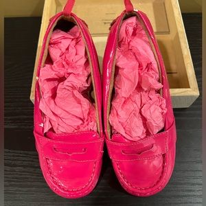 Gap Little Girls Hot Pink Faux Leather Loafers